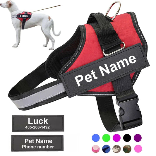 Personalized No Pull Dog Harness With Custom Name & Phone Number. - petsany