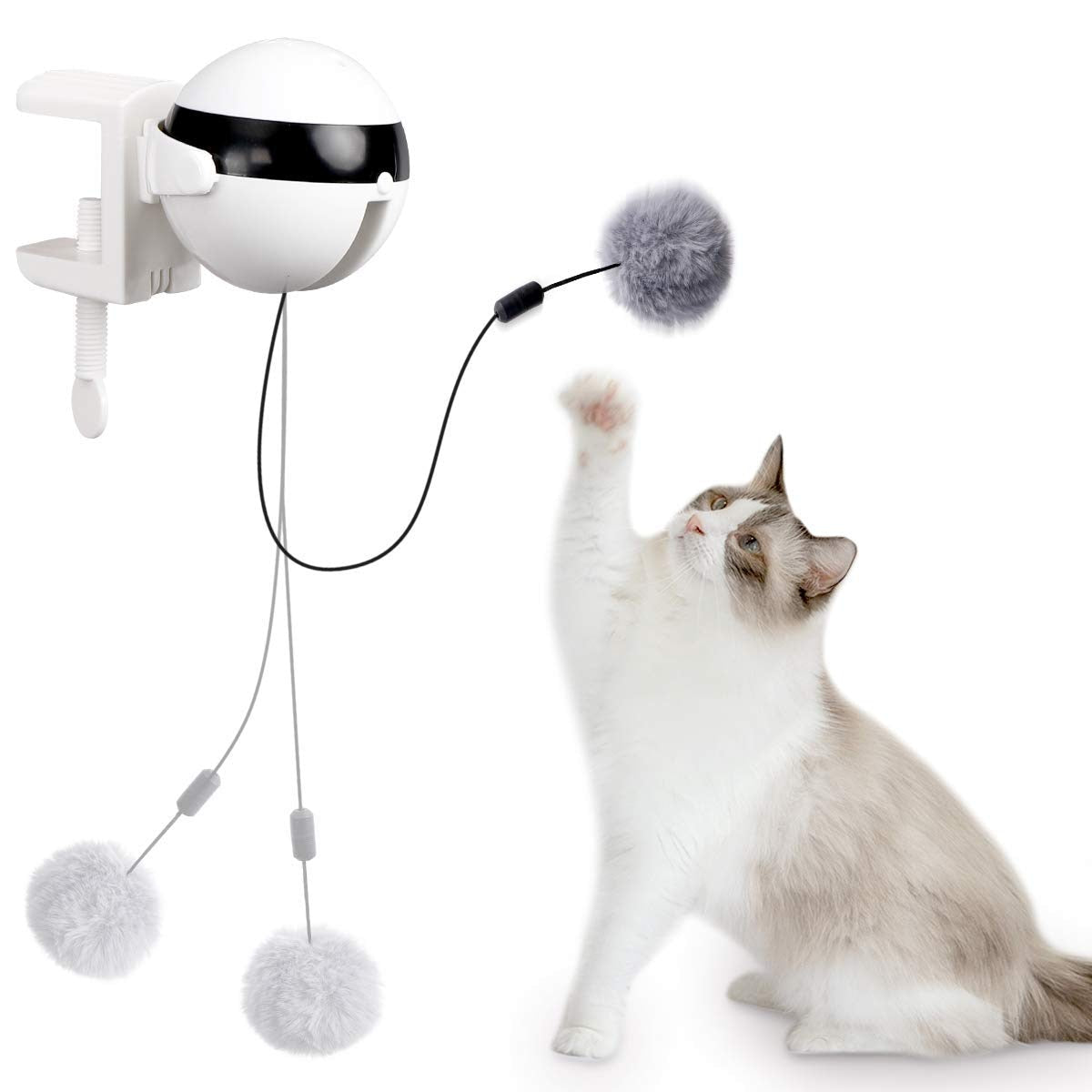 Automatic Cat Toy Ball Electric Lifting Interactive Self Playing Teaser Puzzle Smart Pet Cat Ball Toys Supplies for Cats Kitten - petsany