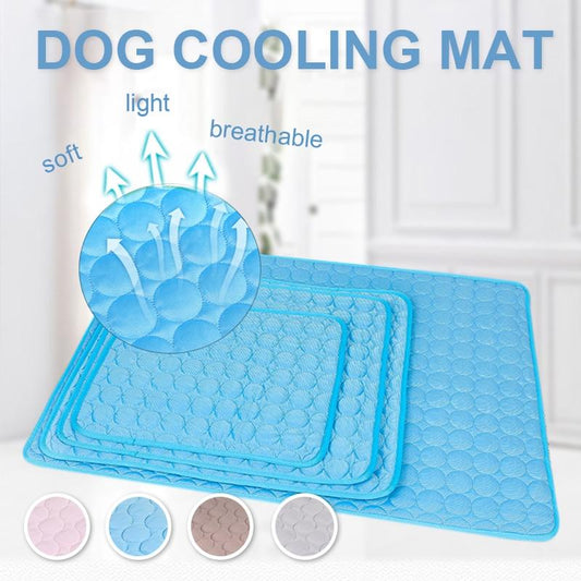 Dog & Cat ice silk Pad Pet cooling Mat. Breathable Pad for summer. - petsany